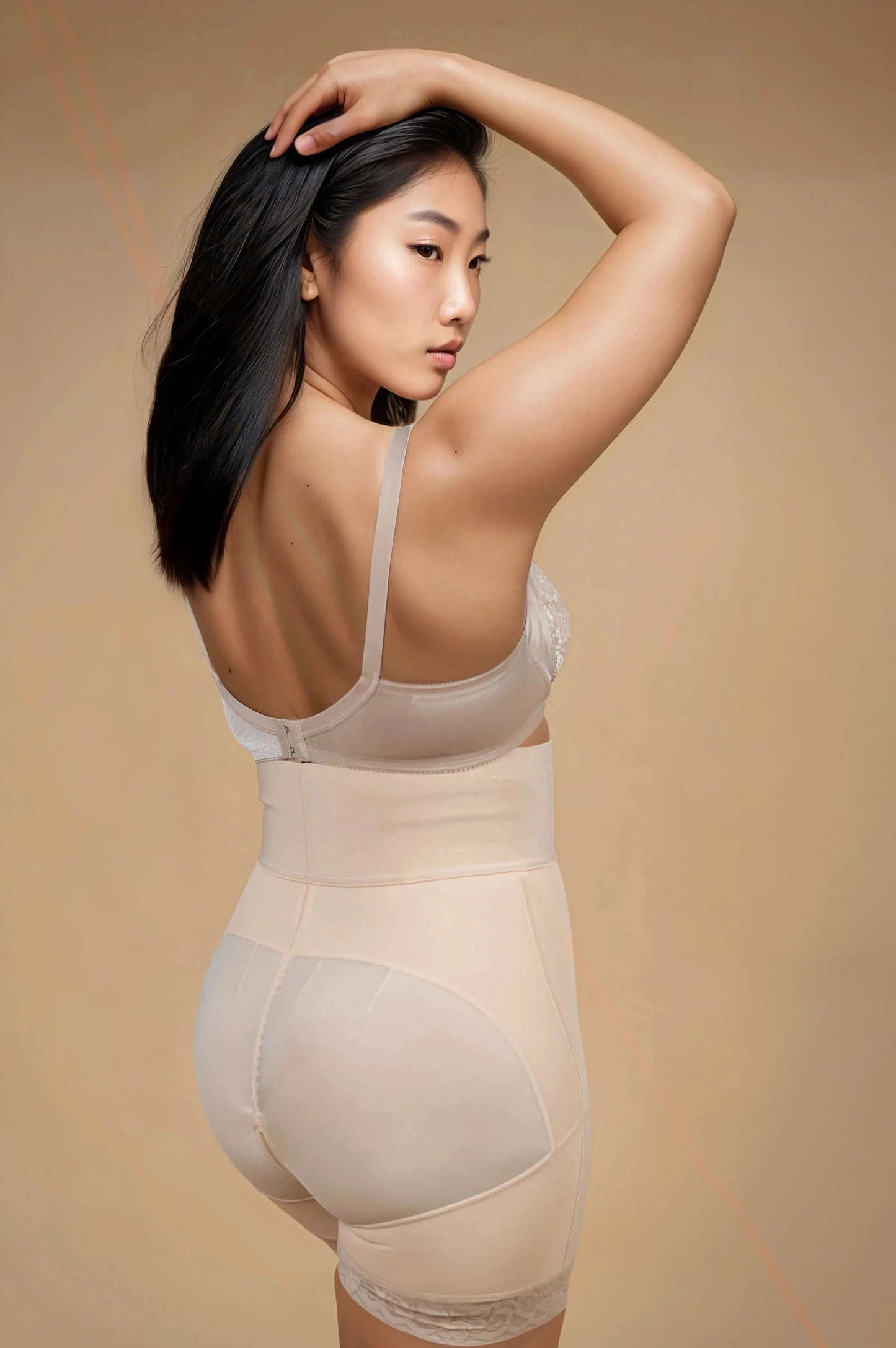 Hot Curve - High-waisted Mid Thigh Shorts